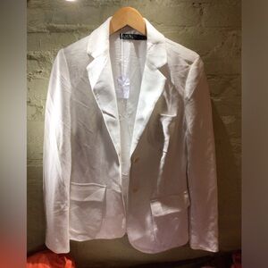 LAUREN Ralph Lauren White Women's Summer  Blazer